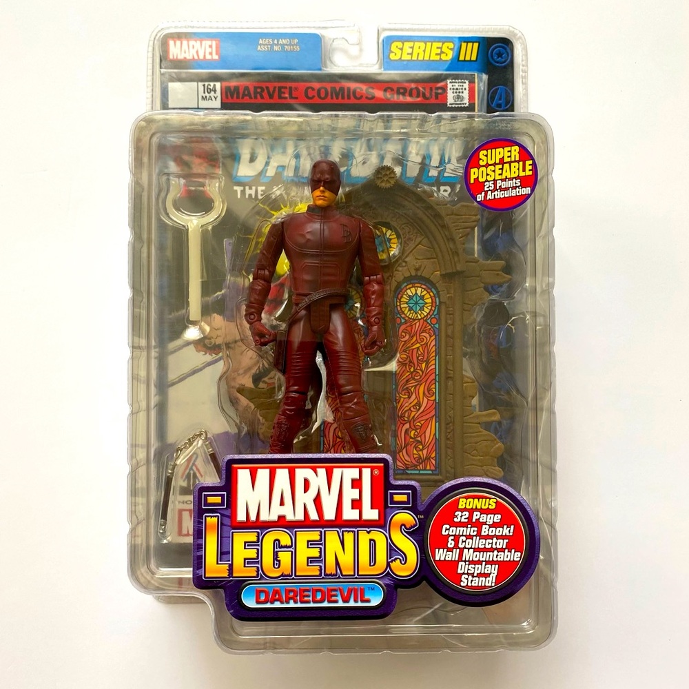 NEW IN BOX! Never Opened 2002 Marvel Legends Daredevil Action Figure Series 3